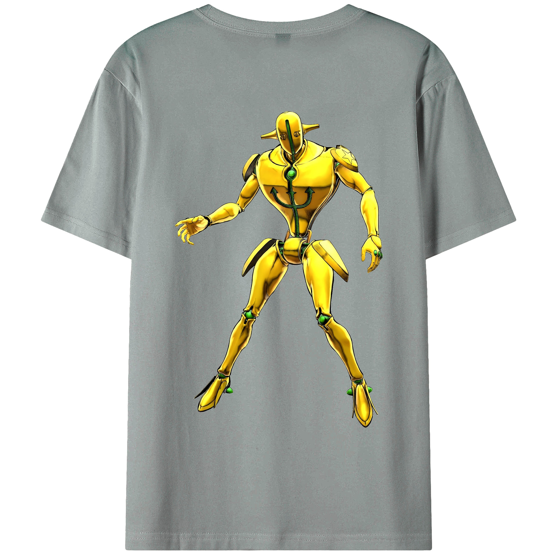 （画像用） ジョジョの奇妙な冒険 JoJo's Bizarre Adventure 綿100％ メンズ半袖Tシャツ（バックプリント） 通気性